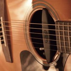 Schertler - Magnetisk soundhole pickup system - M-AG6-BK på guitar