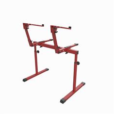 BlackPantherSystem - Keyboard stand - backside - Cedro in RED