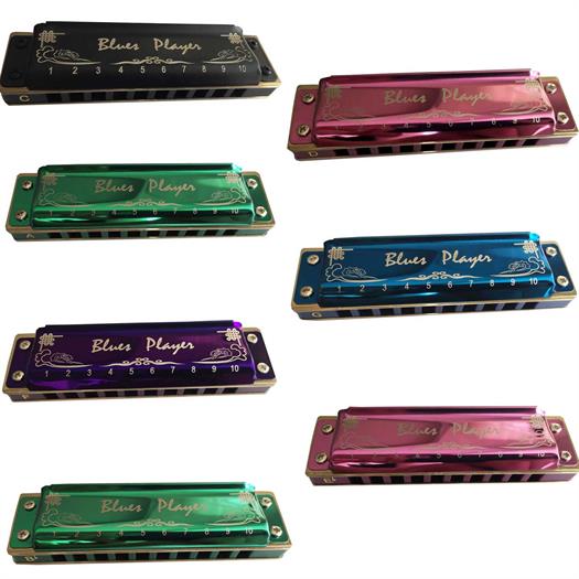 Easttop Blues harmonica - PR020 7-pcs. color package