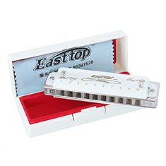 Easttop Blues harmonica - T008L White hardcase