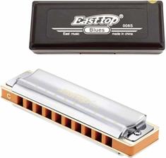 Easttop professional blues harmonica - T008s box