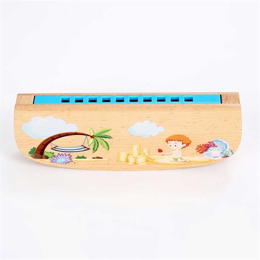 Harmonica in wood for childre