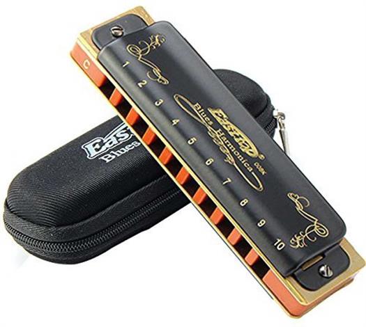 Easttop Blues harmonica - 10 hole diatonic model NORMAND-T008K