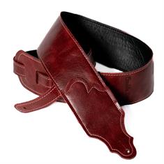 Franklin Jackson Hole Aged Leather Guitar Strap - OX red