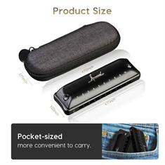 JDR Harmonica - Assassin Blues Harmonica size