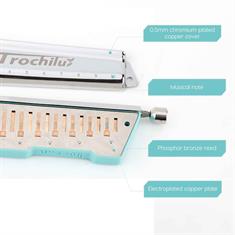 JDR Harmonica – Trochilus Blues-mundharmonika – detaljeret