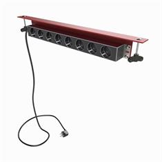 BlackPantherSystem - Power strip - Jatoba Angulo 8S - RED