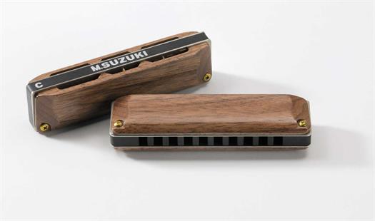 Suzuki Manji M-20W WOOD blues Harmonica