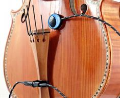 Schertler - Dyn-V-P48 Microphone on a Violin