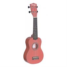 Stagg soprano ukulele incl. gigbag - LIPS RED
