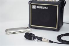 Suzuki HMH-200 Harmonica Condenser Microphone Set 