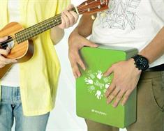 Suzuki Laptop Cajon - BangVang LTC–1G with guitar