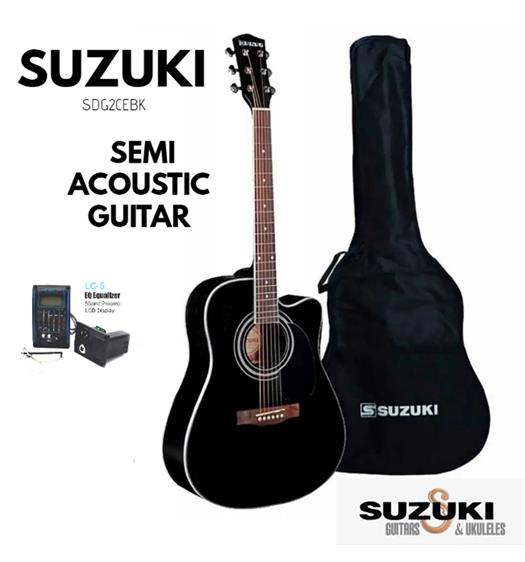 Suzuki Western Guitar EQ Black - SDG-2CE