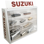 Suzuki Harmonica display with 3 shelves.