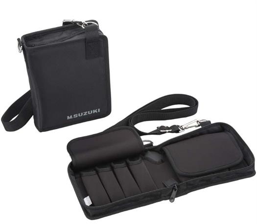 Carrying bag for 8 pcs. of 10 hole harmonicas.